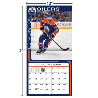 Edmonton Oilers kalendar 2026 Wall
