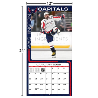 Washington Capitals kalendar 2026 Wall