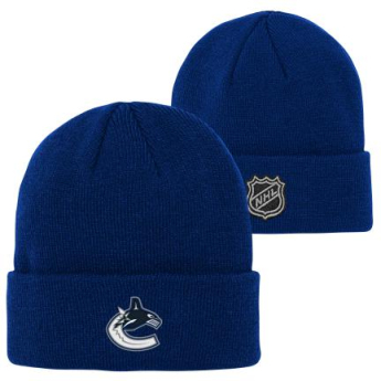 Vancouver Canucks dječja zimska kapa Cuffed Knit blue