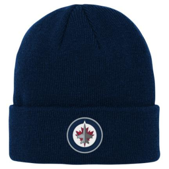 Winnipeg Jets dječja zimska kapa Cuffed Knit navy