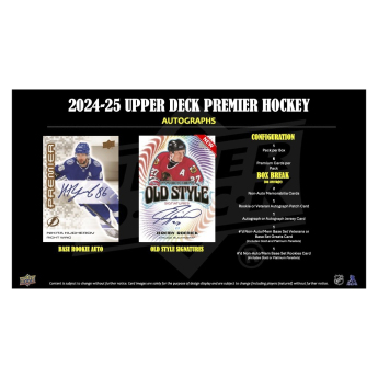 NHL boxovi NHL hokejske karte 2024-25 Upper Deck Premier Hockey Hobby Box
