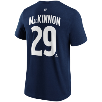Colorado Avalanche muška majica Nathan MacKinnon #29 iconic name & number graphic