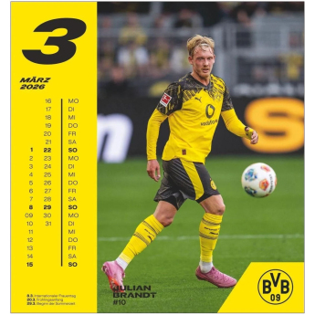 Borussia Dortmund kalendar 2026 Postcard