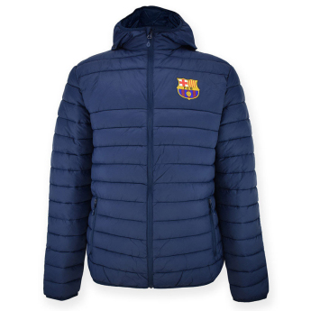 FC Barcelona dječja zimska jakna s kapuljačom Padded navy
