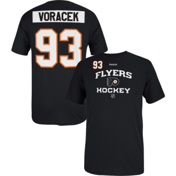 Philadelphia Flyers muška majica #93 Jakub Voráček Center Ice black