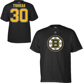 Boston Bruins muška majica #30 Tim Thomas black