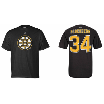Boston Bruins muška majica #34 Carl Söderberg black