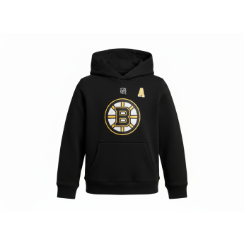 Boston Bruins dječja majica s kapuljačom David Pastrnak Flat Alt Cpt N&N Flc