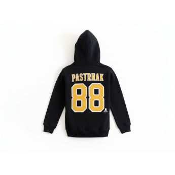 Boston Bruins dječja majica s kapuljačom David Pastrnak Flat Alt Cpt N&N Flc