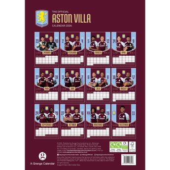Aston Villa kalendar 2026