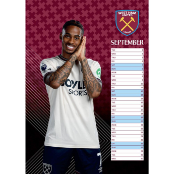 West Ham United kalendar 2026