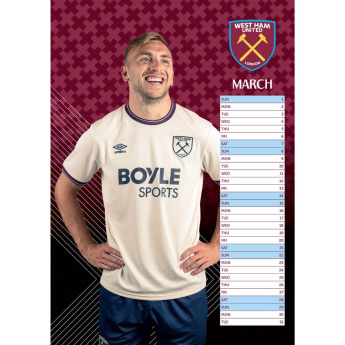 West Ham United kalendar 2026