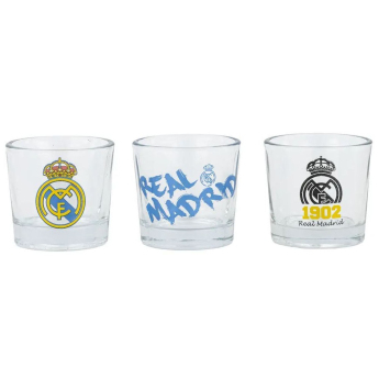Real Madrid set od 3 čašice za rakiju Club Logo Collection