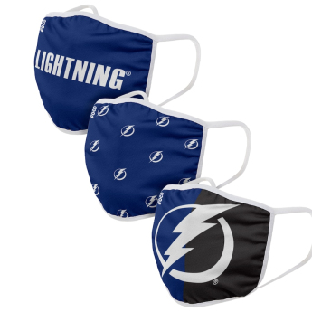 Tampa Bay Lightning maske za lice Foco set of 3 pieces EU