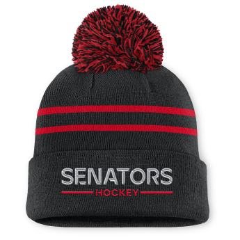 Ottawa Senators ženska zimska kapa Authentic Pro W/Cap Cuffed Pom Beanie