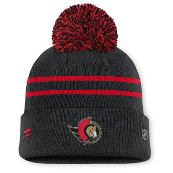 Ottawa Senators ženska zimska kapa Authentic Pro W/Cap Cuffed Pom Beanie