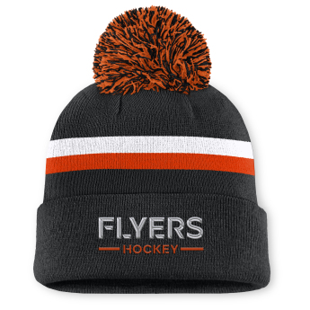 Philadelphia Flyers ženska zimska kapa Authentic Pro W/Cap Cuffed Pom Beanie