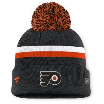 Philadelphia Flyers ženska zimska kapa Authentic Pro W/Cap Cuffed Pom Beanie