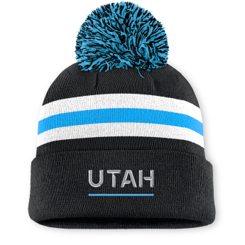 Utah Hockey Club ženska zimska kapa Authentic Pro W/Cap Cuffed Pom Beanie