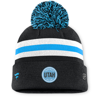 Utah Hockey Club ženska zimska kapa Authentic Pro W/Cap Cuffed Pom Beanie