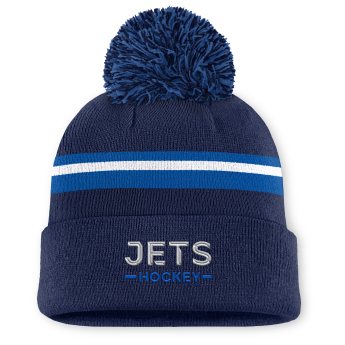 Winnipeg Jets ženska zimska kapa Authentic Pro W/Cap Cuffed Pom Beanie