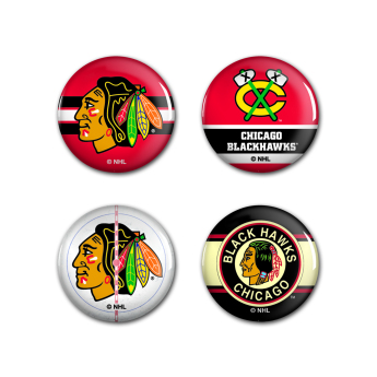 Chicago Blackhawks značka Button 4 Pack