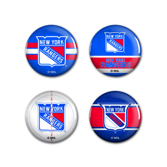 New York Rangers značka Button 4 Pack