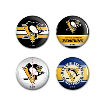 Pittsburgh Penguins značka Button 4 Pack