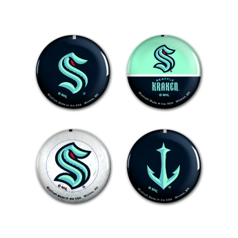 Seattle Kraken značka Button 4 Pack