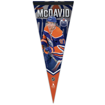 Edmonton Oilers zastava Connor McDavid Premium Pennant