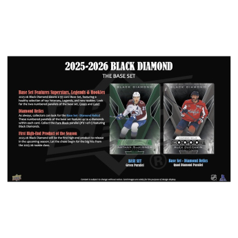 NHL boxovi NHL hokejske karte 2025-26 Upper Deck Black Diamond Hockey Hobby Box