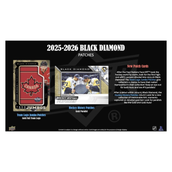 NHL boxovi NHL hokejske karte 2025-26 Upper Deck Black Diamond Hockey Hobby Box