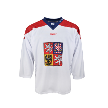 Hokejaške reprezentacije hokejaški dres Czech republic David Pastrňák 2025/2026 CCM Fandres replica white