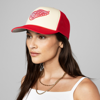 Detroit Red Wings kapa za bejzbol Vintage Block Trucker