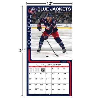 Columbus Blue Jackets kalendar 2026 Wall