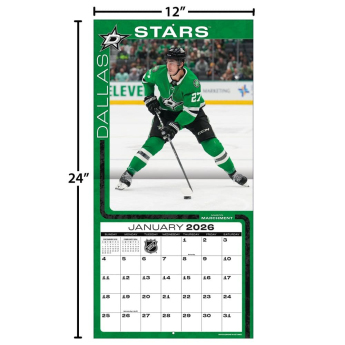 Dallas Stars kalendar 2026 Wall