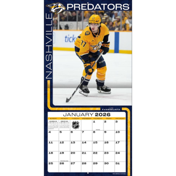 Nashville Predators kalendar 2026 Wall