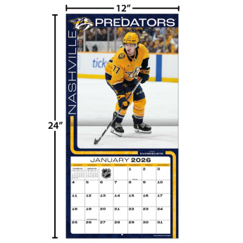 Nashville Predators kalendar 2026 Wall