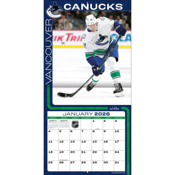 Vancouver Canucks kalendar 2026 Wall