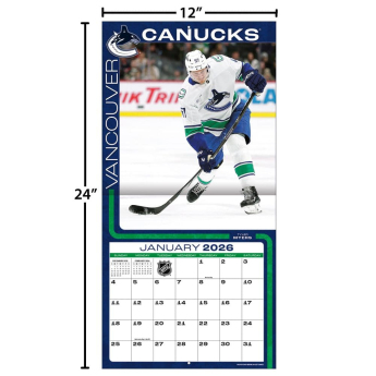 Vancouver Canucks kalendar 2026 Wall