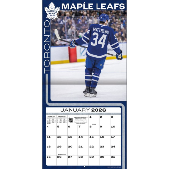 Toronto Maple Leafs kalendar 2026 Wall Auston Matthews #34
