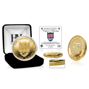 New York Rangers kolekcionarski novčić 100th Anniversary Gold Coin