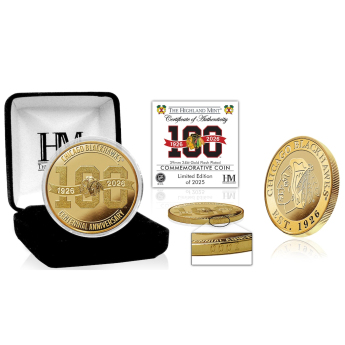 Chicago Blackhawks kolekcionarski novčić 100th Anniversary Gold Coin