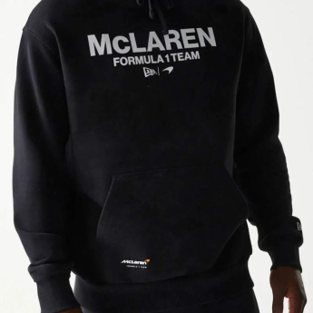 Mclaren Honda muška majica s kapuljačom NE wordmark balck F1 Team 2025
