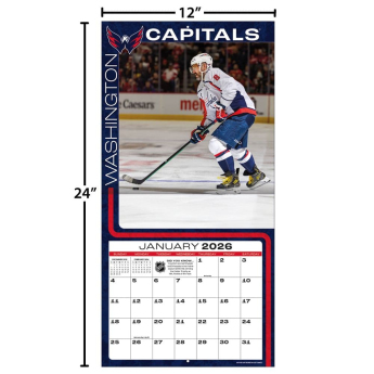 Washington Capitals kalendar #8 Alexander Ovechkin 2026 Wall