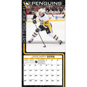 Pittsburgh Penguins kalendar #87 Sidney Crosby 2026 Wall