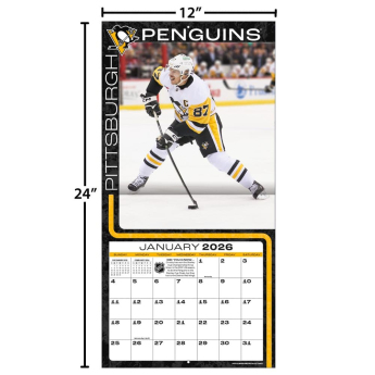 Pittsburgh Penguins kalendar #87 Sidney Crosby 2026 Wall