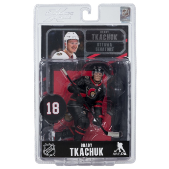 Ottawa Senators figurica Brady Tkachuk #7 SportsPicks Black Jersey