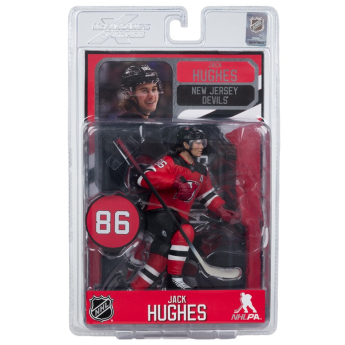 New Jersey Devils figurica Jack Hughes #7 SportsPicks Black Jersey