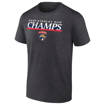 Florida Panthers muška majica 025 Stanley Cup Champions Give & Go Roster Heather Charcoal
